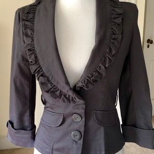 Charcoal grey fitted jacket